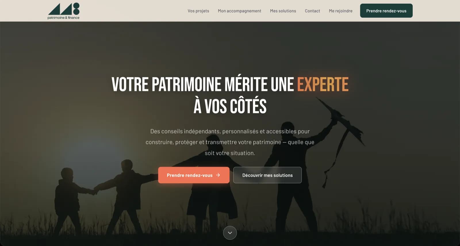 Aperçu du site MB Patrimoine Finance