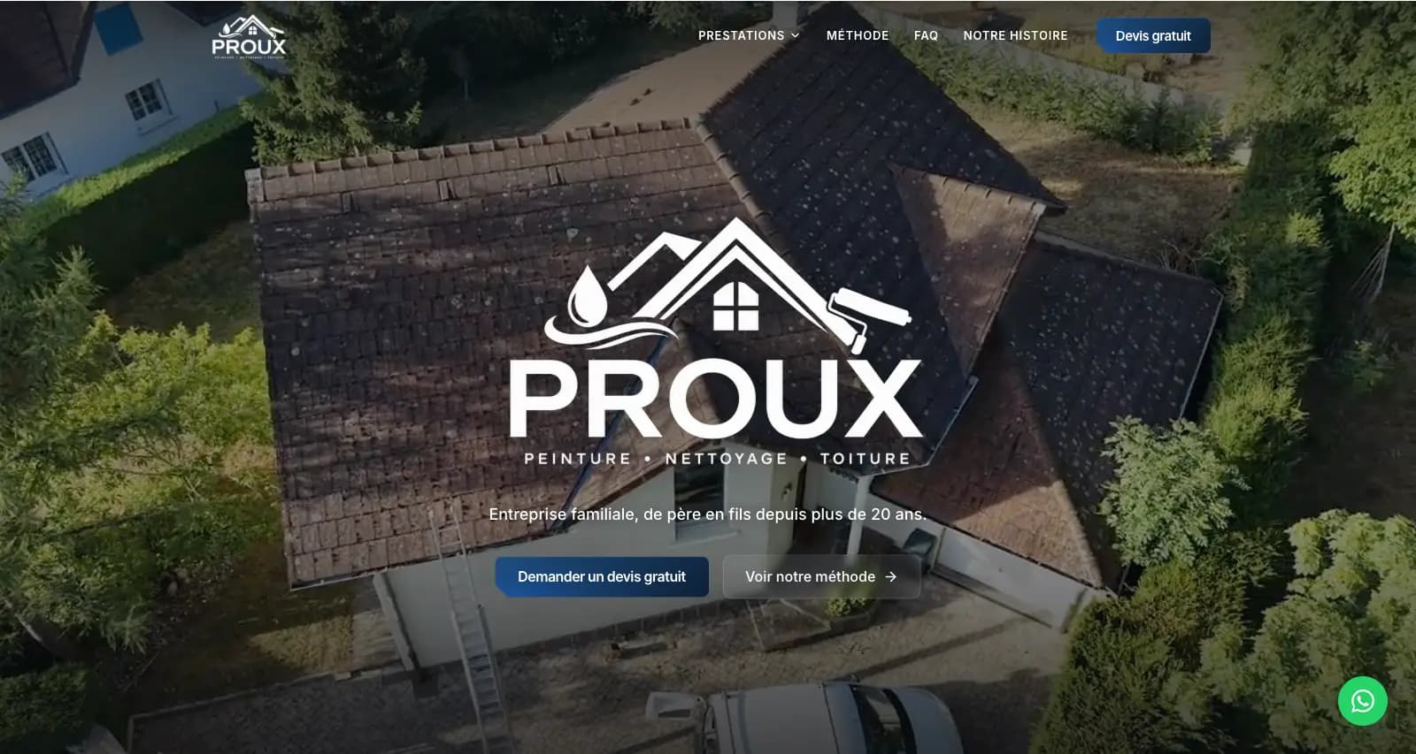 Aperçu du site PROUX